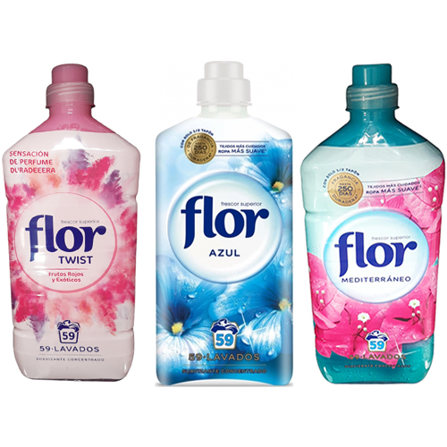 3 יחידות פלור מרכך כביסה 1062 מל סוגים שונים חדש.jpg