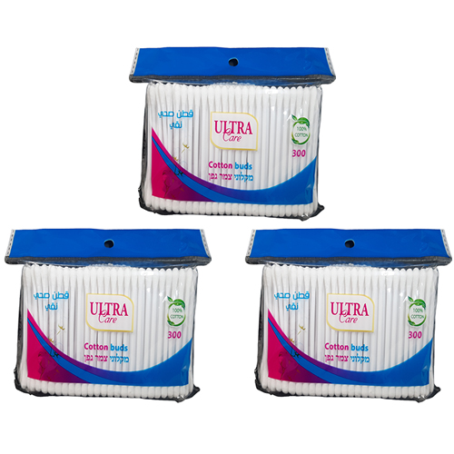 3יח מקלוני צמר גפן פלסטיק 300 יחידות.jpg